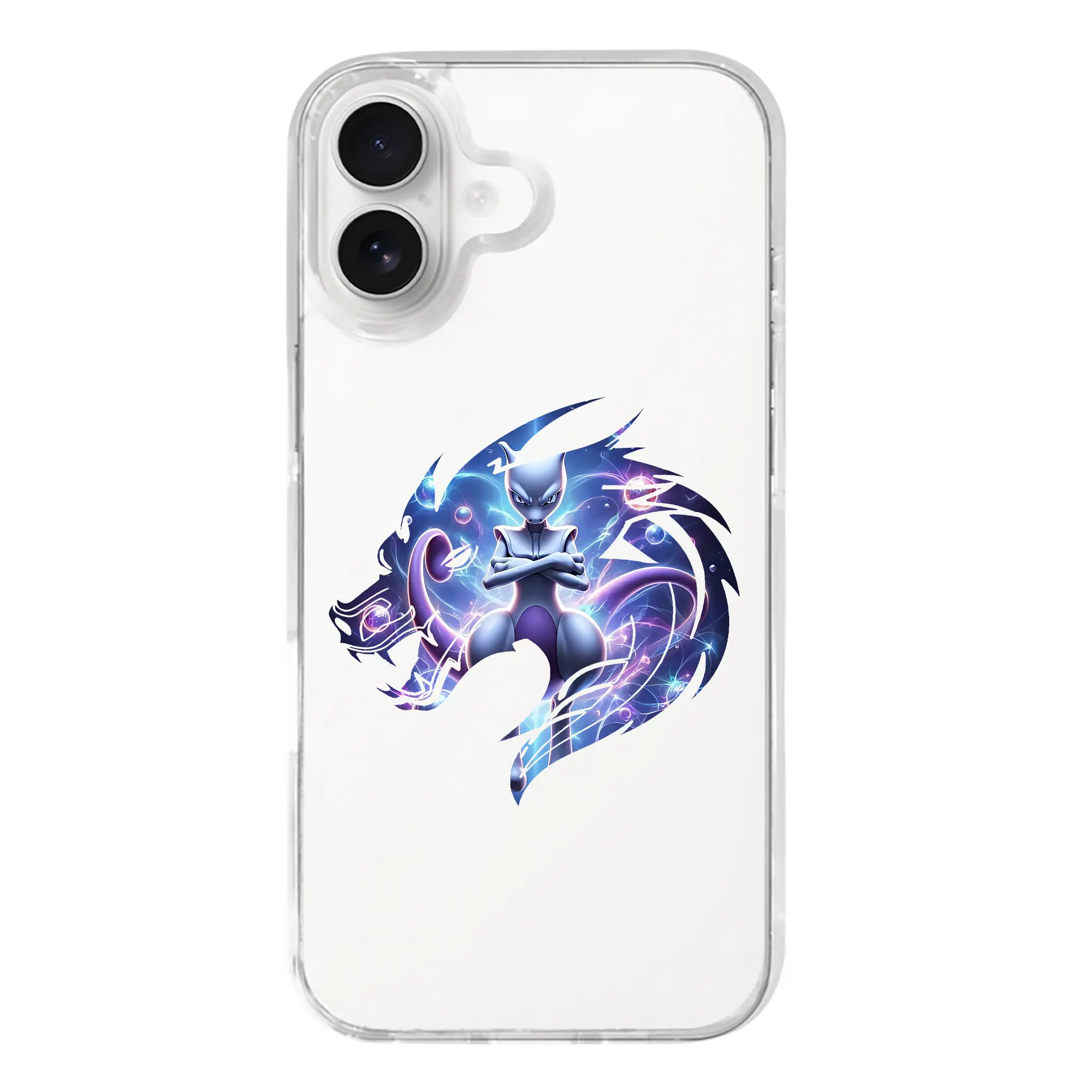 ポケモン グッズ,ミュウツー - iPhone 17シリーズ 透明スマホケース – 薄型・耐衝撃・精密フィット保護カバー